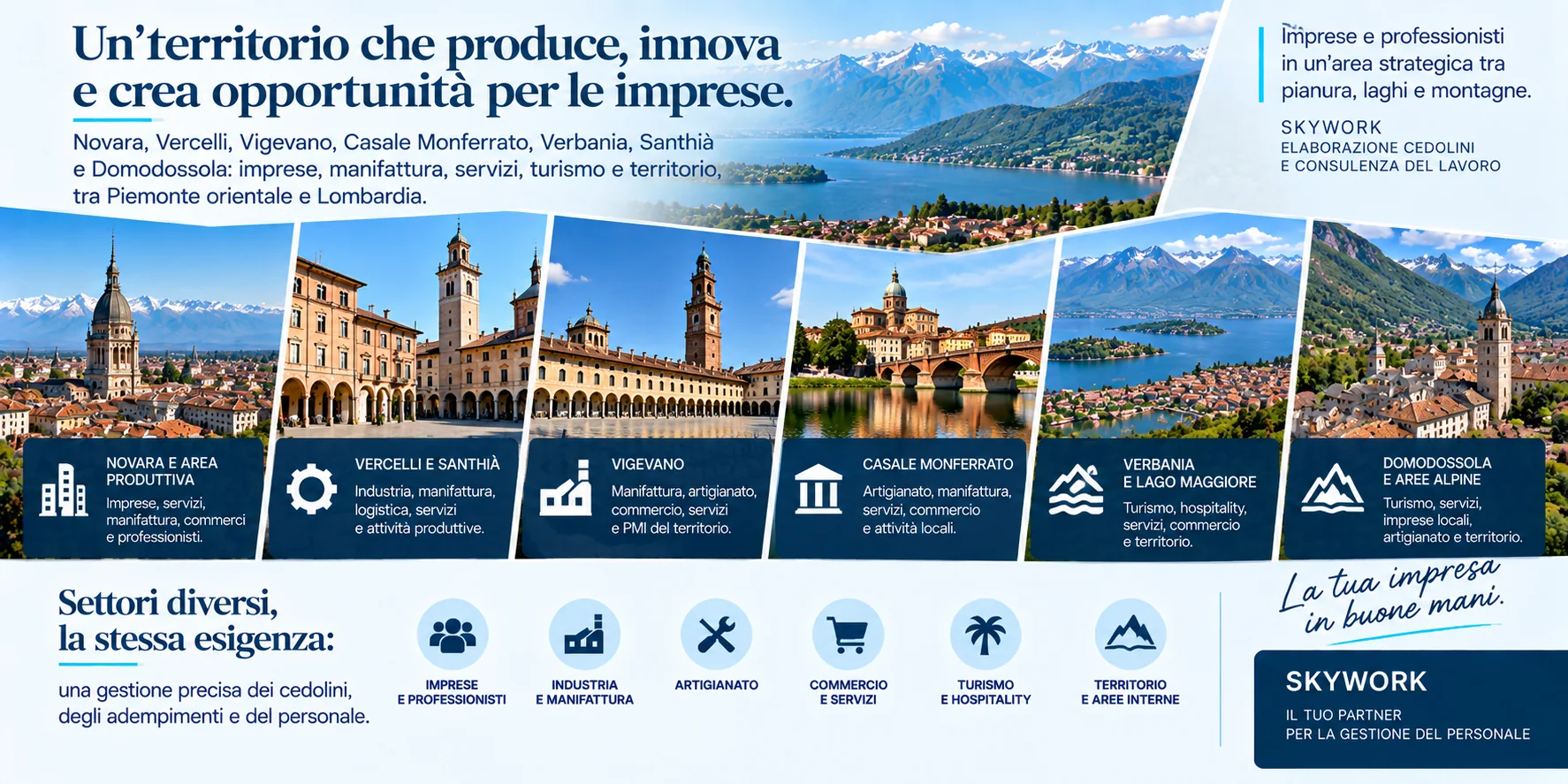 Imprese Novara Vercelli Vigevano Verbania - industria manifattura servizi e territorio